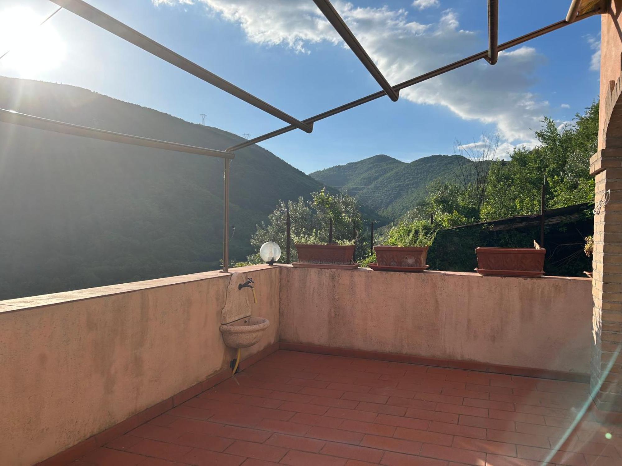 Casa Belvedere A Valle San Martino Di Spoleto Eksteriør bilde