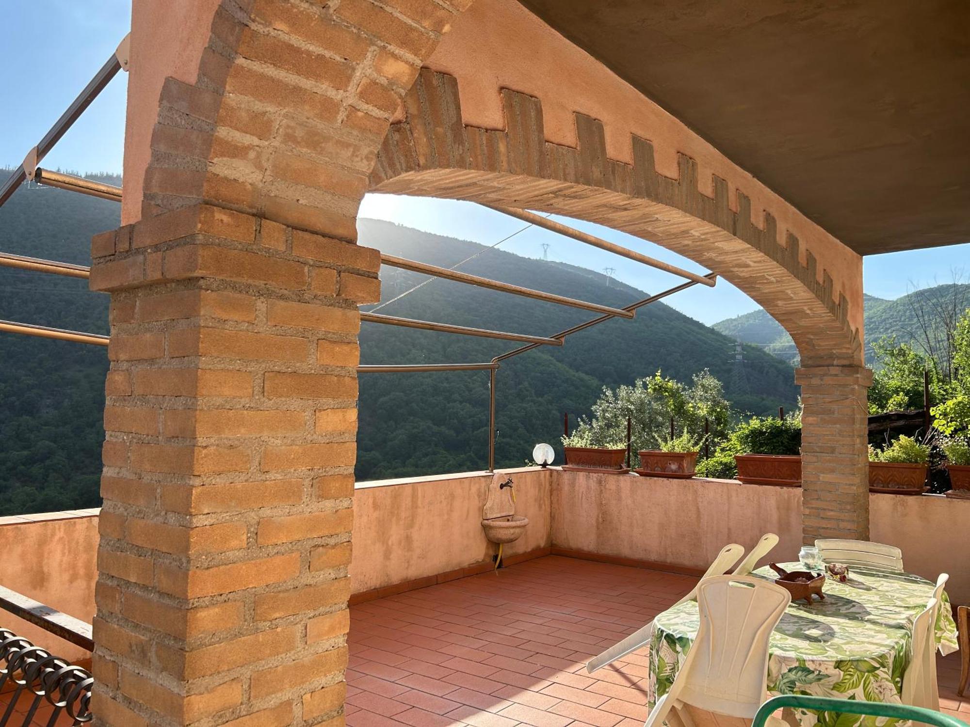 Casa Belvedere A Valle San Martino Di Spoleto Eksteriør bilde